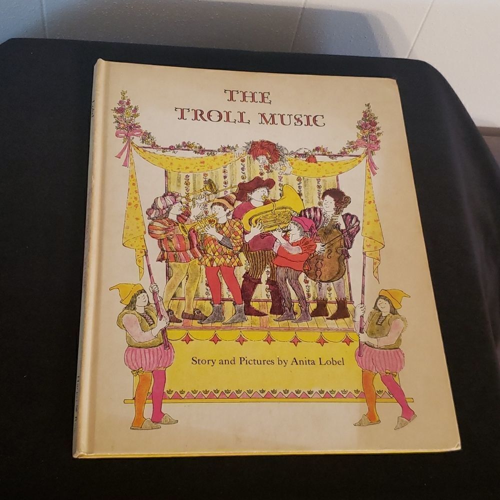💚3/$20 Vintage Children's Book "THE TROLL MUSIC" by Anita Lobel